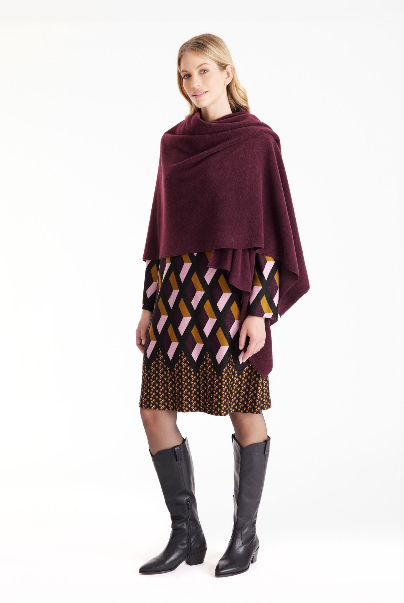 Stola SUSTOLA in Dunkelrot