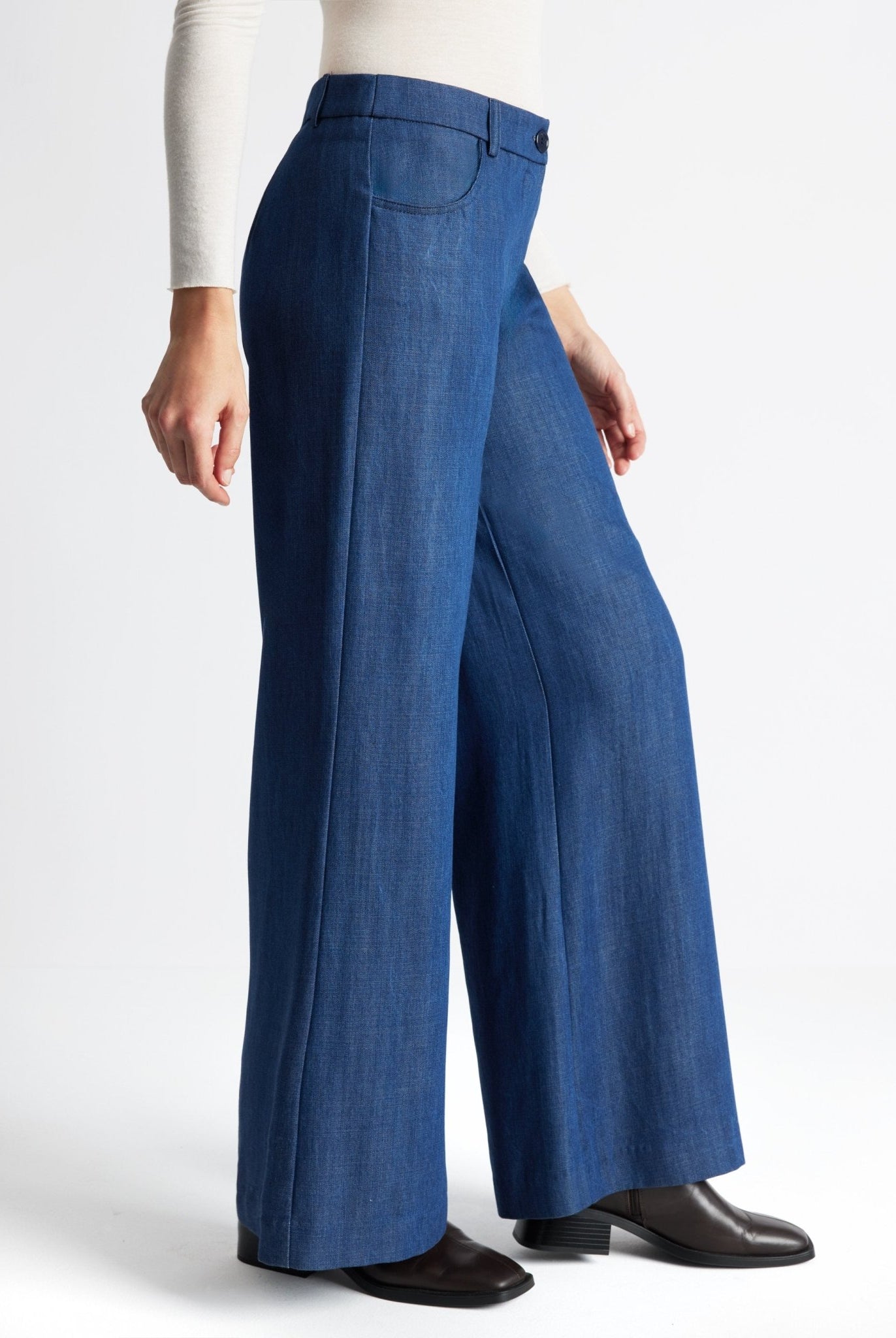 Weite Hose NAJEANS aus 100 % Lyocell - FOX'S-Fashion