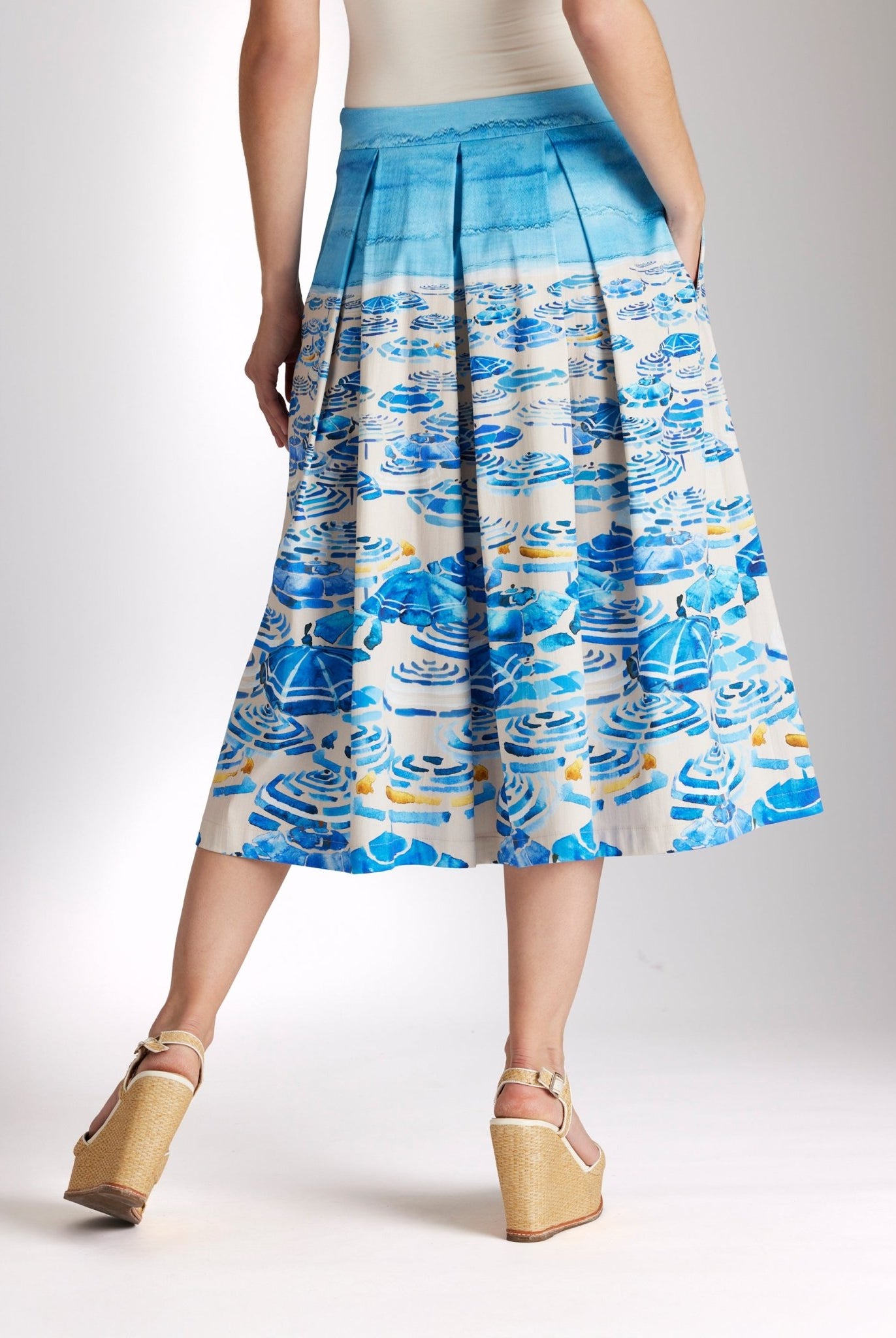 Weiter Rock FIPERO aus Bio - Baumwolle in Wadenlänge - FOX'S - Fashion