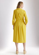 Tailliertes Hemdblusenkleid MYLADJA aus Baumwollmix mit Stretch - FOX'S - Fashion