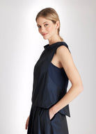 Bluse SENYZA aus Viskose und Taft in A - Linie - FOX'S - Fashion