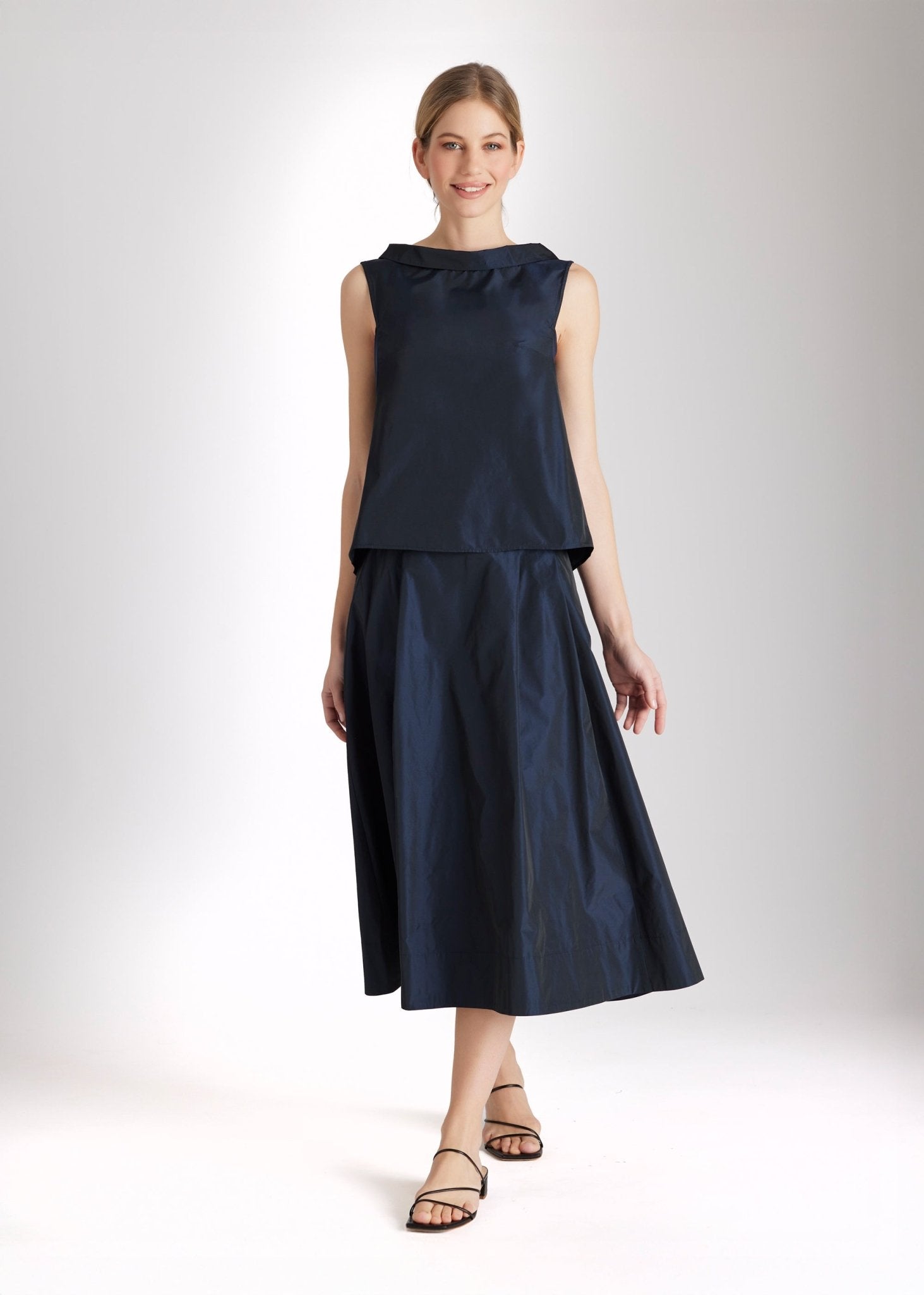 Bluse SENYZA aus Viskose und Taft in A - Linie - FOX'S - Fashion