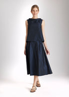Bluse SENYZA aus Viskose und Taft in A - Linie - FOX'S - Fashion