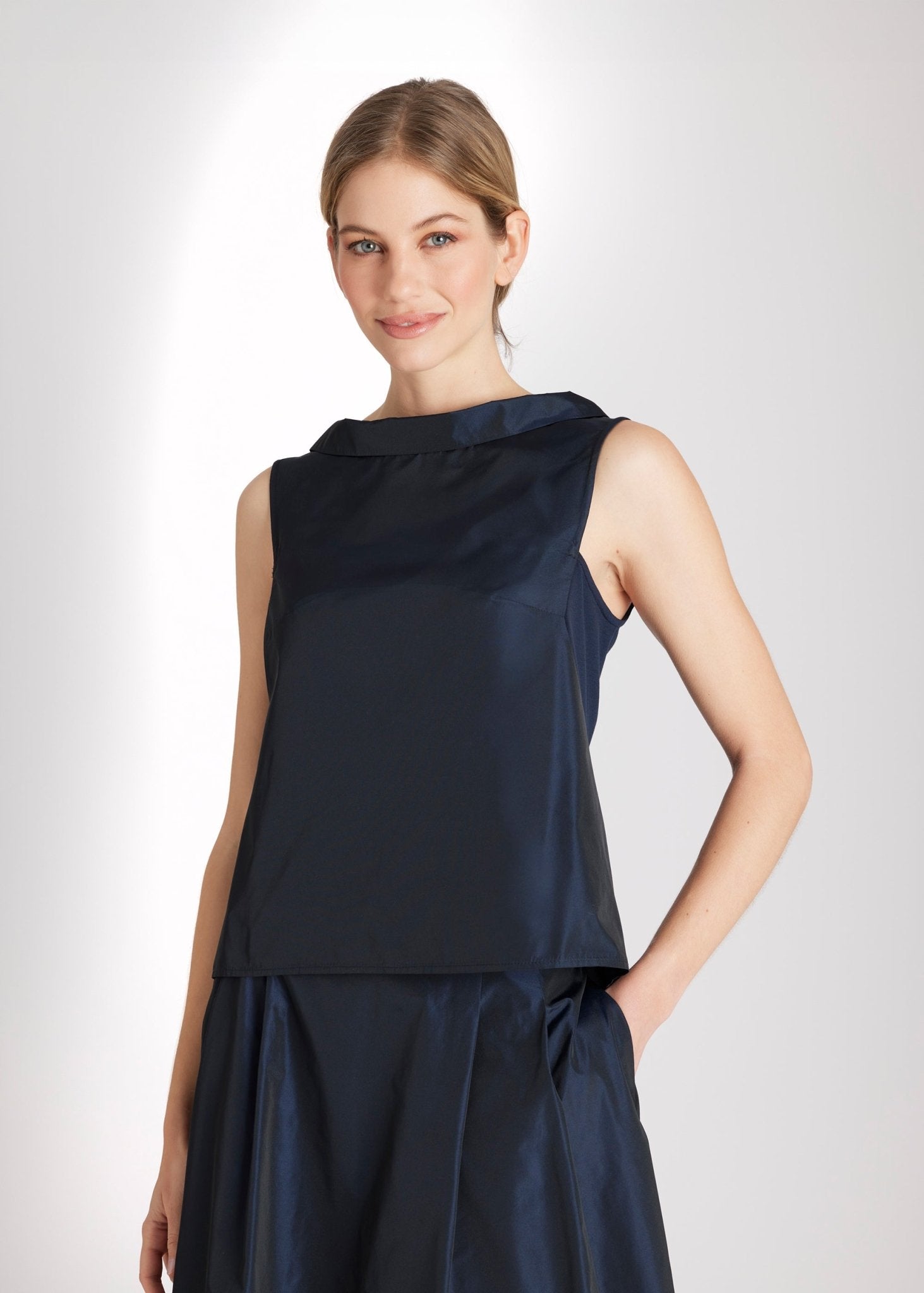 Bluse SENYZA aus Viskose und Taft in A - Linie - FOX'S - Fashion