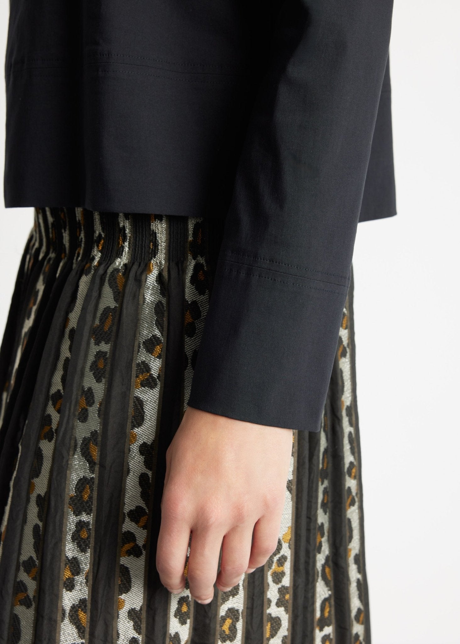 Gerade Bluse BRIZCO aus leichtem Baumwoll-Mix mit Stretch - FOX'S-Fashion