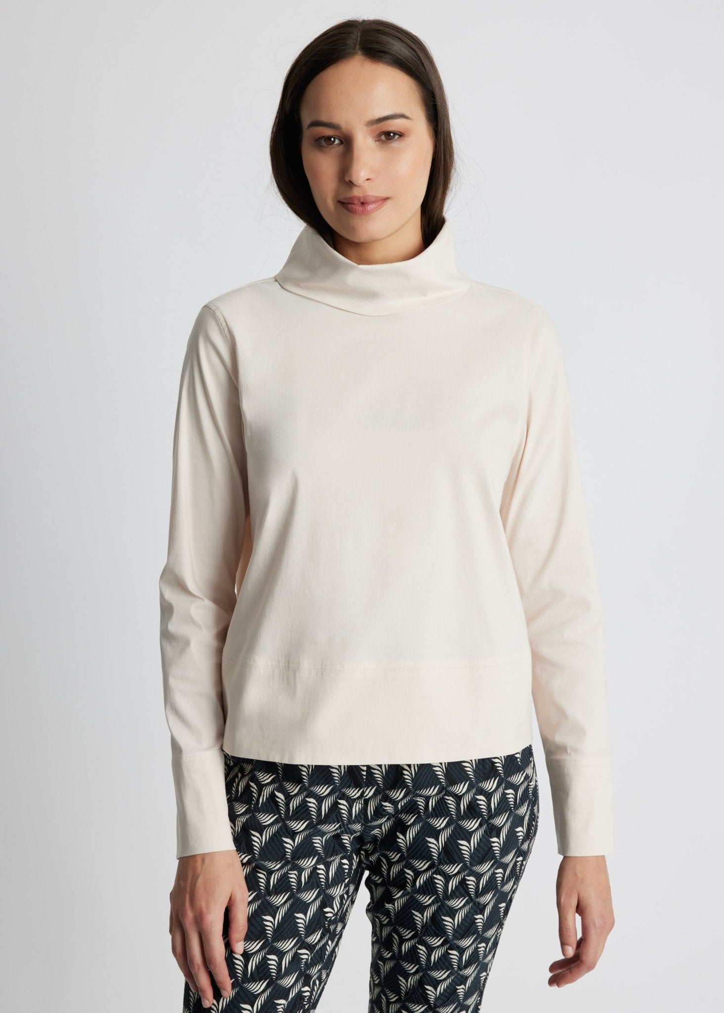 Gerade Bluse BRIZCO aus leichtem Baumwoll-Mix mit Stretch - FOX'S-Fashion