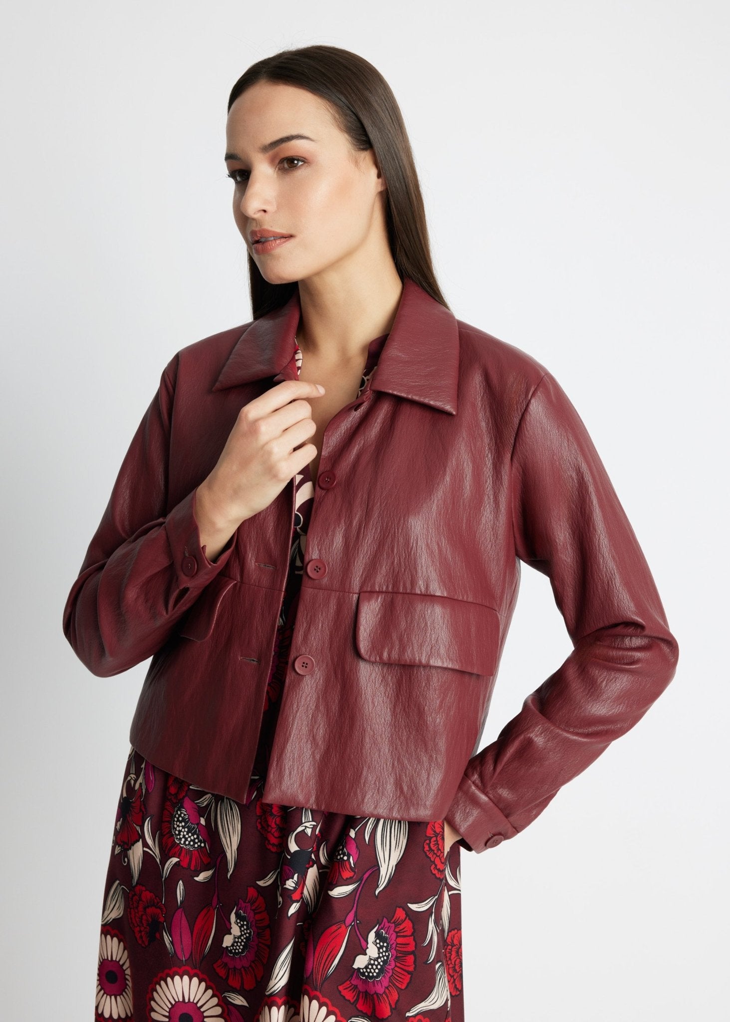 Gerade Jacke WIATA aus Lederimitat - FOX'S-Fashion