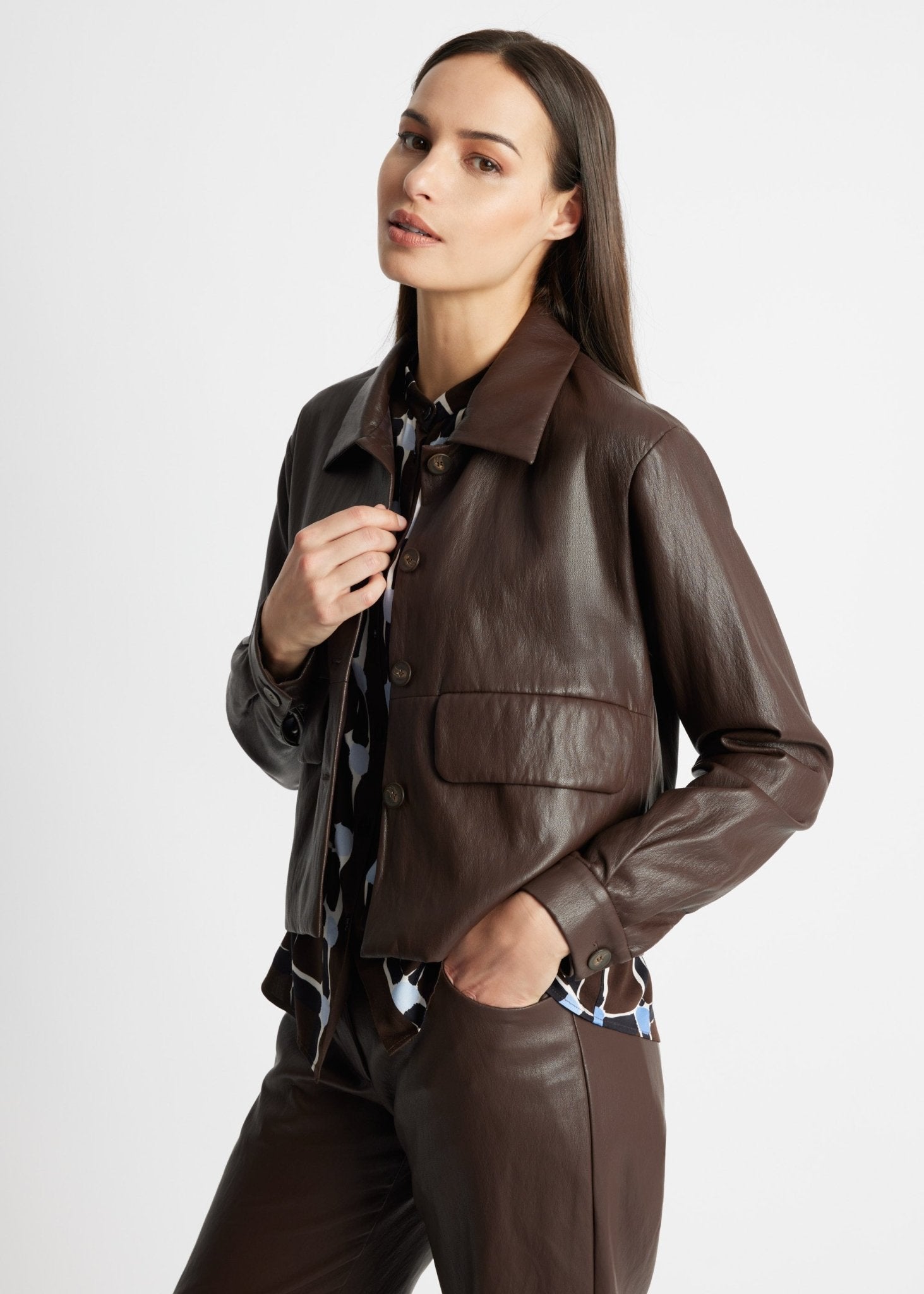Gerade Jacke WIATA aus Lederimitat - FOX'S-Fashion