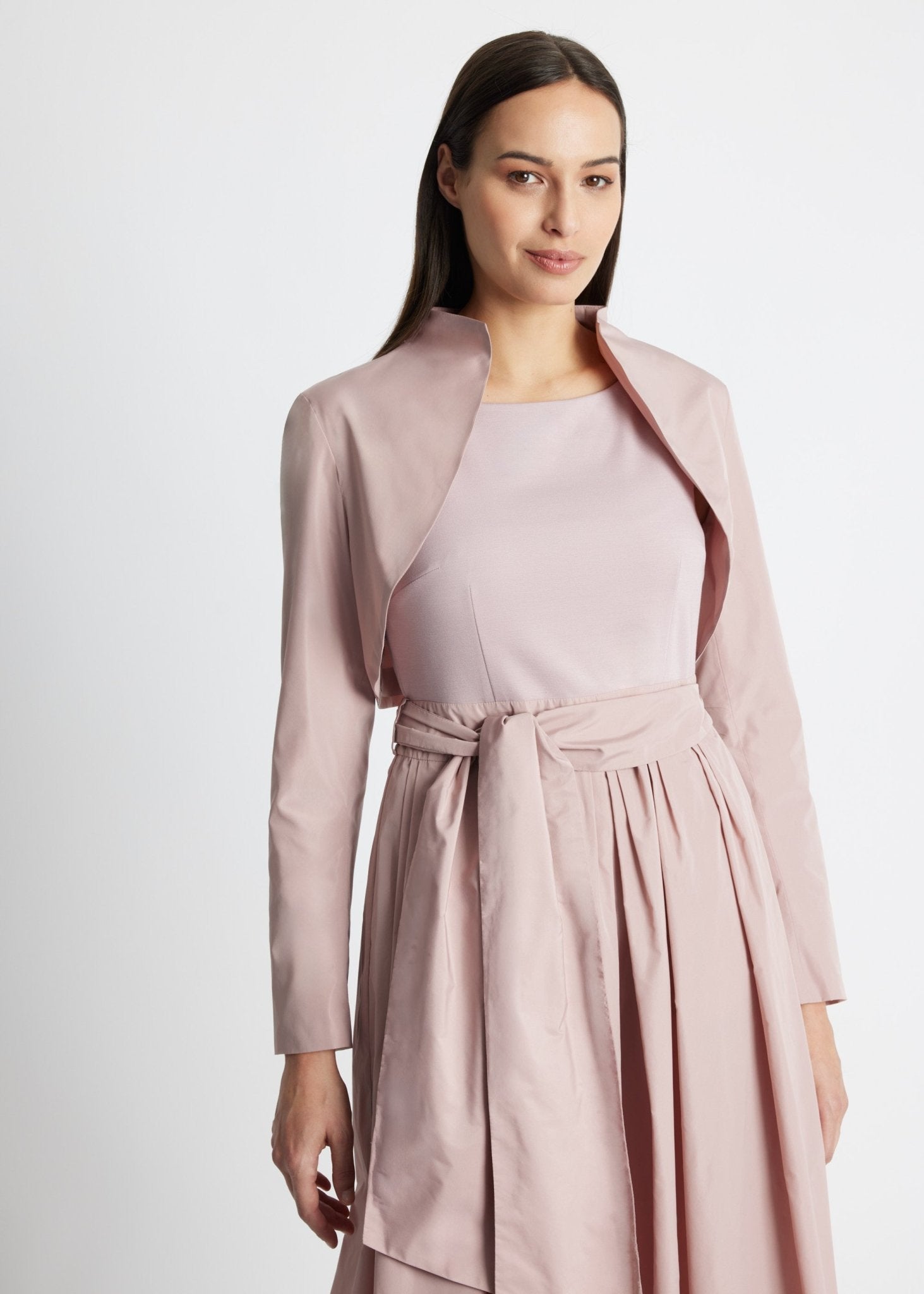 Gerader Bolero SUBOLI aus Taft ohne Verschluss - FOX'S-Fashion