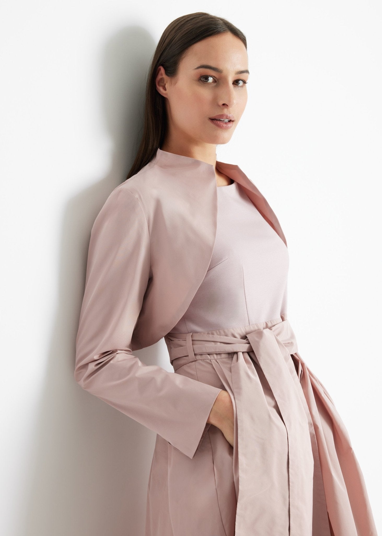 Gerader Bolero SUBOLI aus Taft ohne Verschluss - FOX'S-Fashion