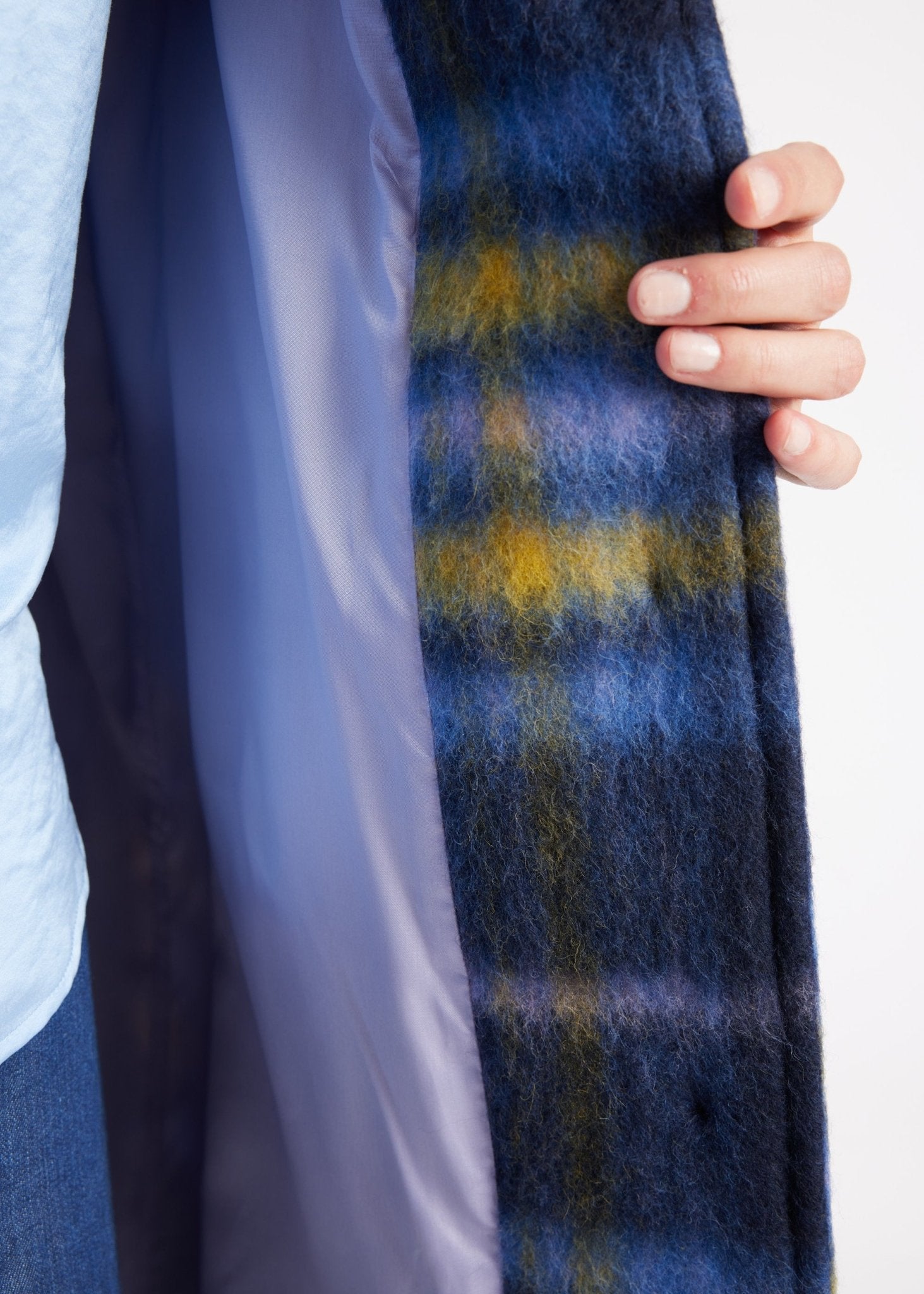 Gerader Mantel KARORA aus Schurwolle - FOX'S-Fashion
