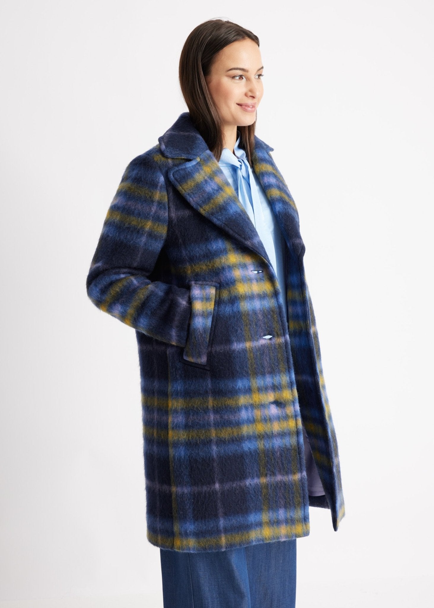 Gerader Mantel KARORA aus Schurwolle - FOX'S-Fashion
