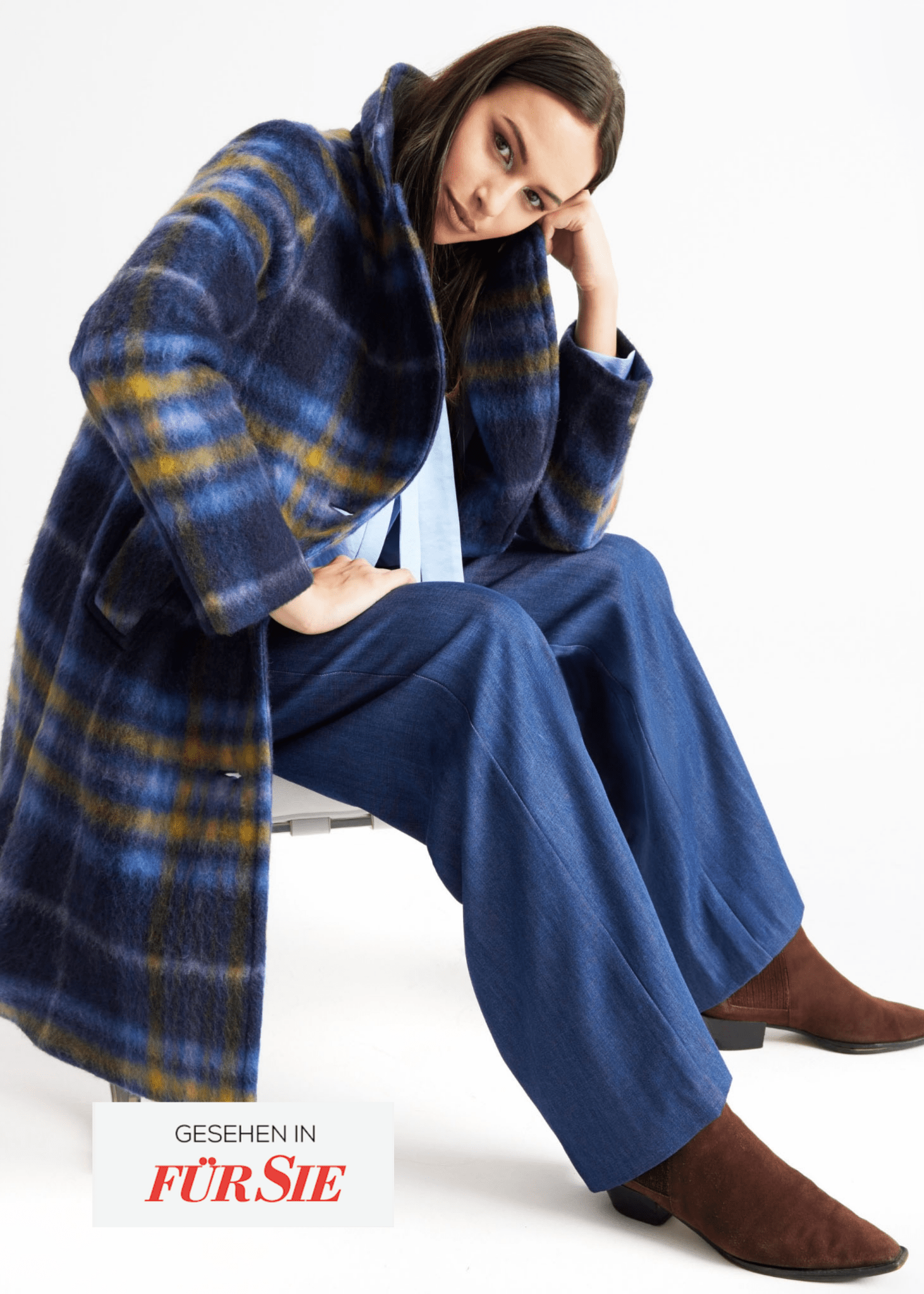Gerader Mantel KARORA aus Schurwolle - FOX'S-Fashion