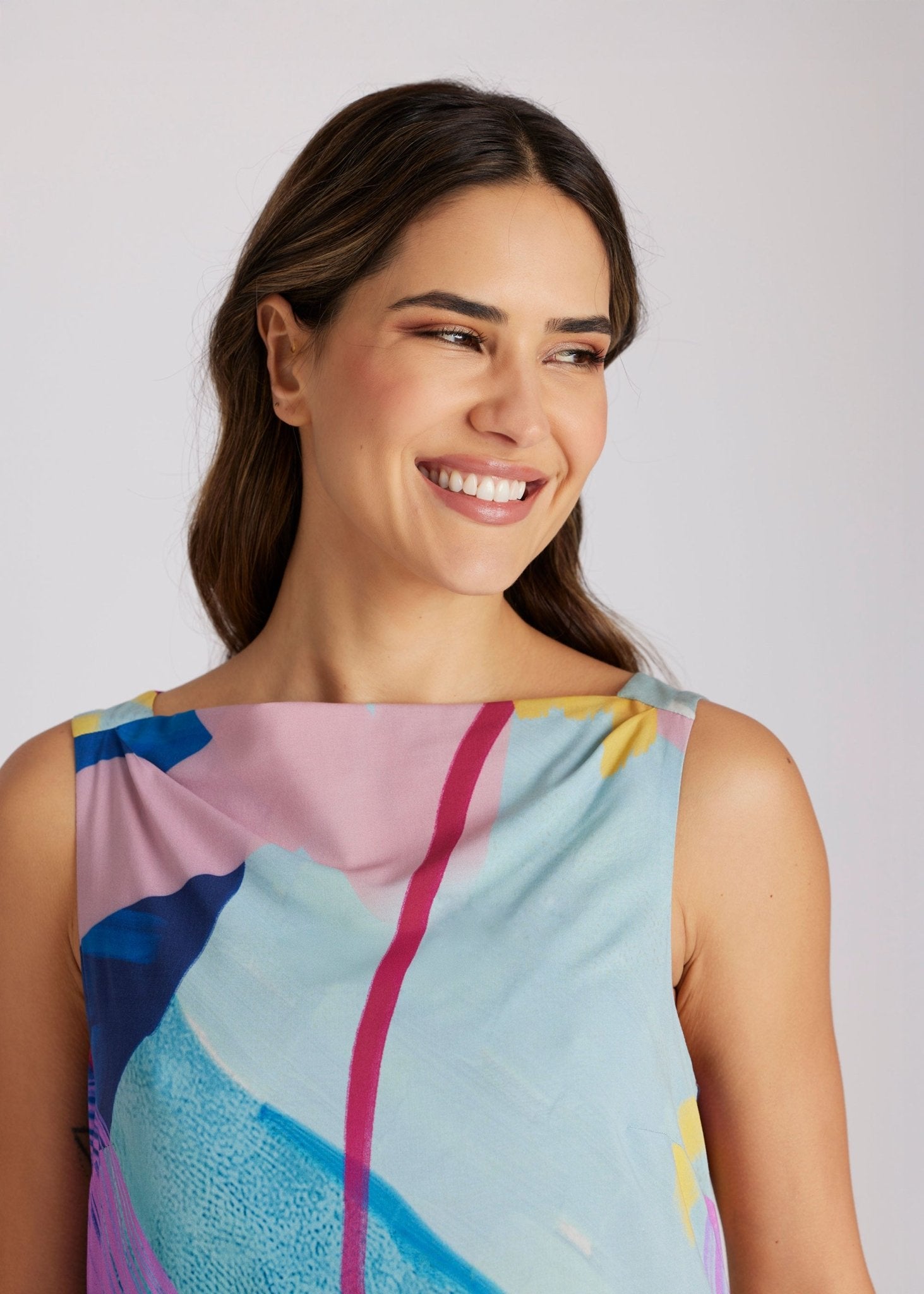 Gerades Midi - Kleid WUVITA aus Viskose - FOX'S - Fashion