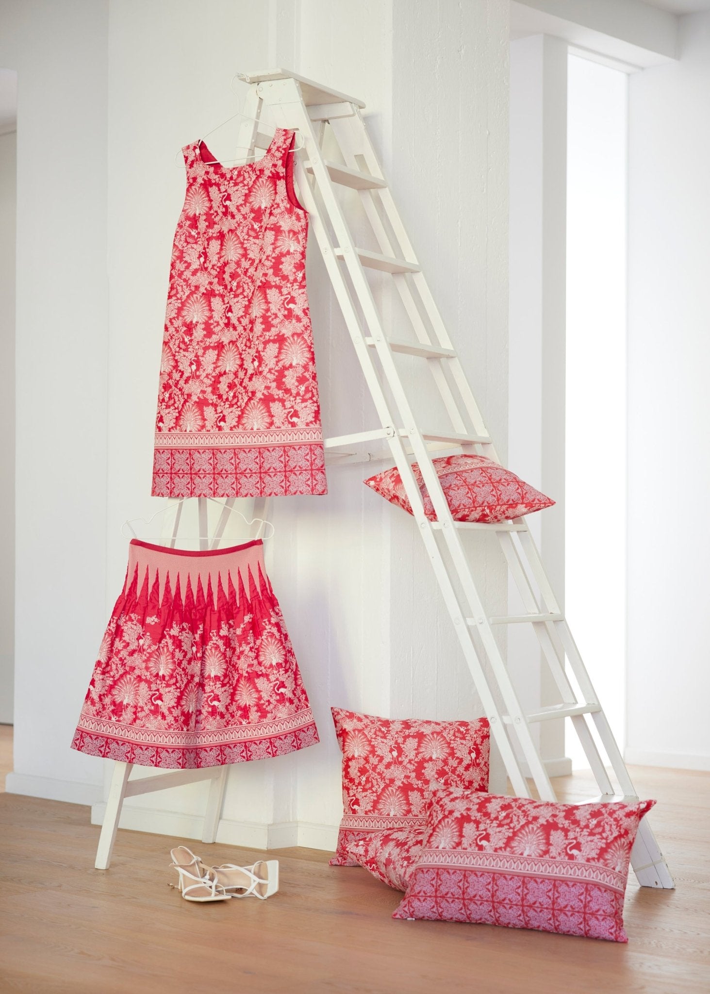 Gewebte Dekokissenhülle EVELIN in edlem Jacquard aus Baumwoll - Viskose - Mix - FOX'S - Fashion