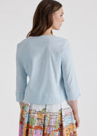 Kastige Bluse BUSHAKTY aus leichtem Baumwollmix mit Stretch - FOX'S - Fashion