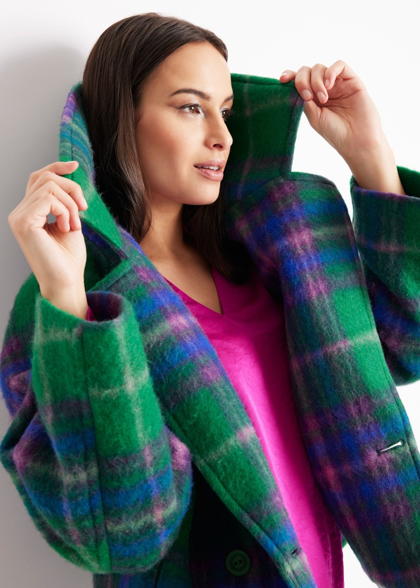 Kastige Jacke KARIDO aus Schurwolle - FOX'S-Fashion
