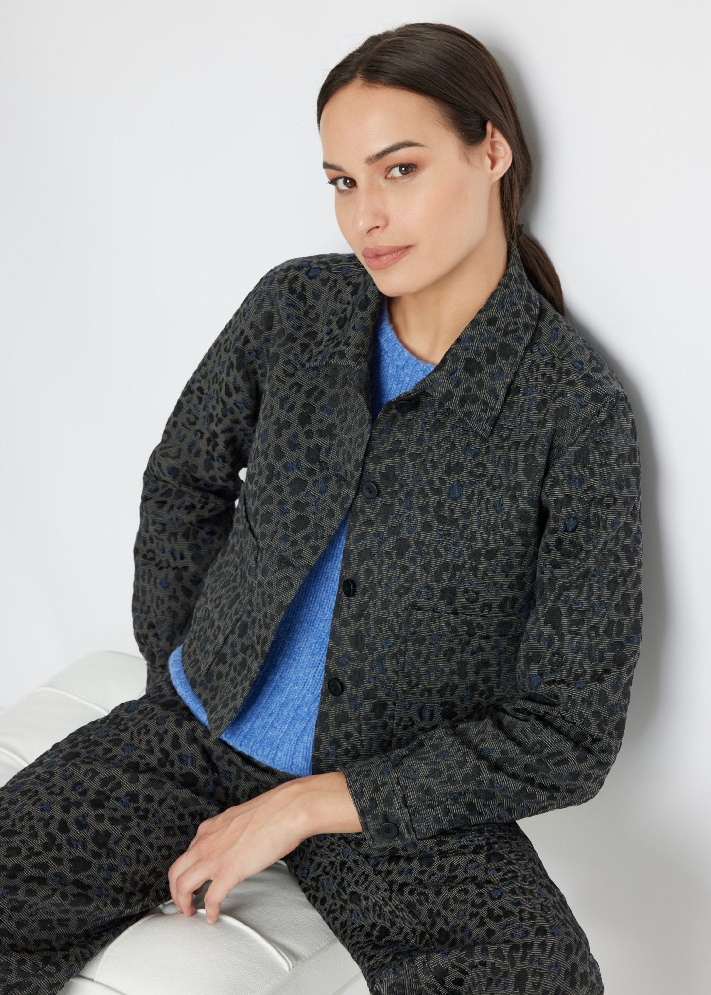 Kastige Jacke NIRATA aus Baumwoll-Mix - FOX'S-Fashion