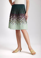 Kurzer One Size Rock LACROS-S mit Gummibund und Fleckenmuster in Grün