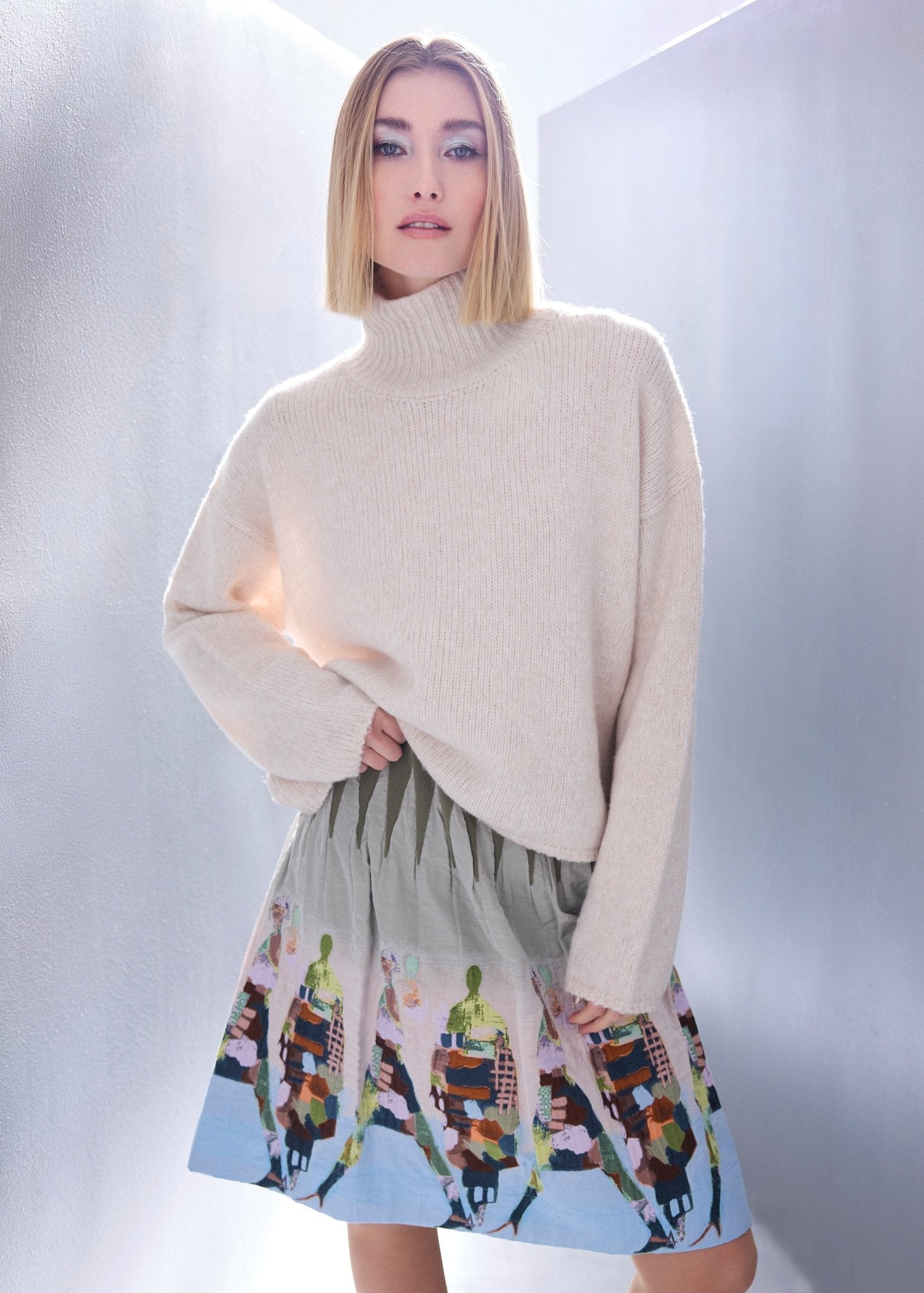 Kurzer One Size Rock LACROS-W aus Baumwoll-Mix mit Gummibund - FOX'S-Fashion