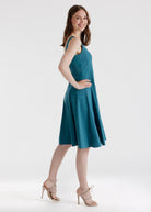 Kurzes, ausgestelltes Kleid MIASHY aus Baumwollmix mit Stretch - FOX'S - Fashion