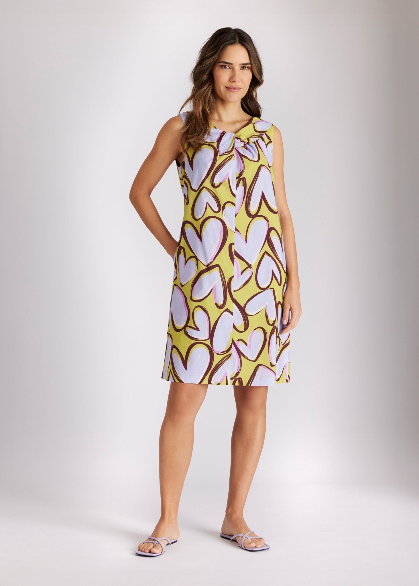 Kurzes Kleid QUIVI aus Viskose - Baumwoll - Mix in A - Linie - FOX'S - Fashion