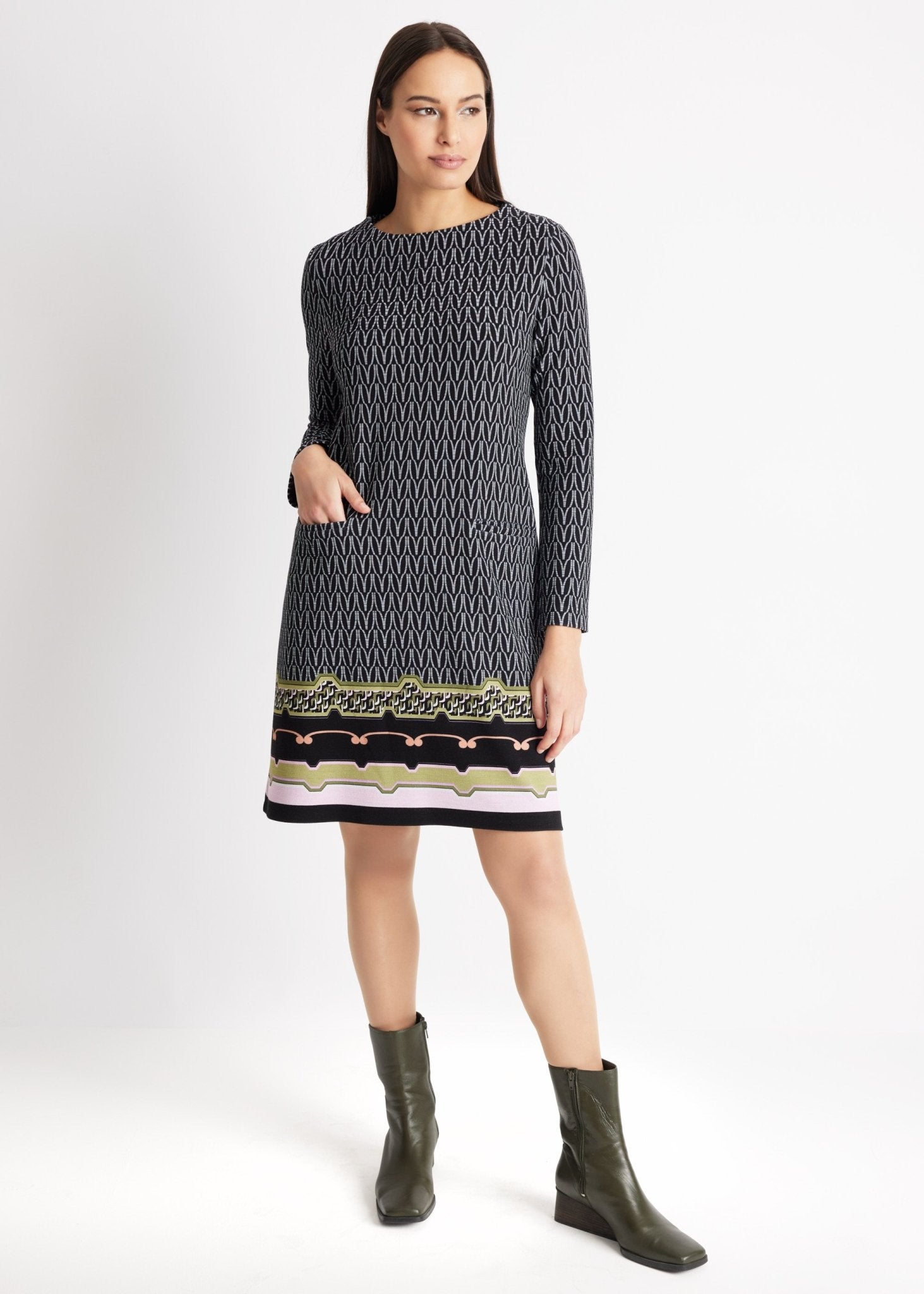 Kurzes Kleid REBICA aus Viskose-Mix in A-Linie - FOX'S-Fashion