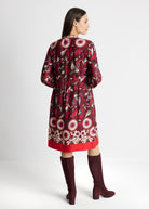 Kurzes Kleid VALUNA aus 100 % Viskose in leichter A-Linie - FOX'S-Fashion