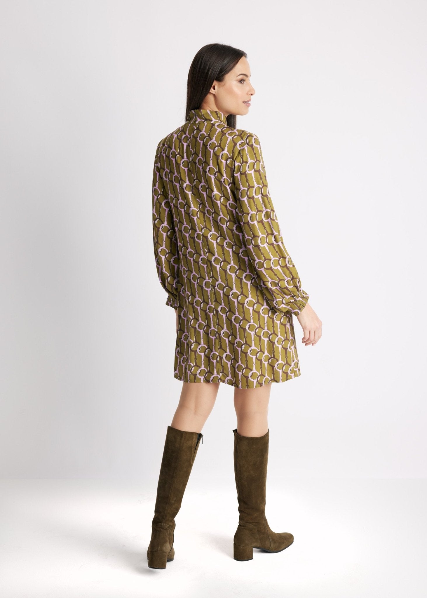 Kurzes Kleid VYBYLIA aus 100 % Viskose in A-Linie - FOX'S-Fashion