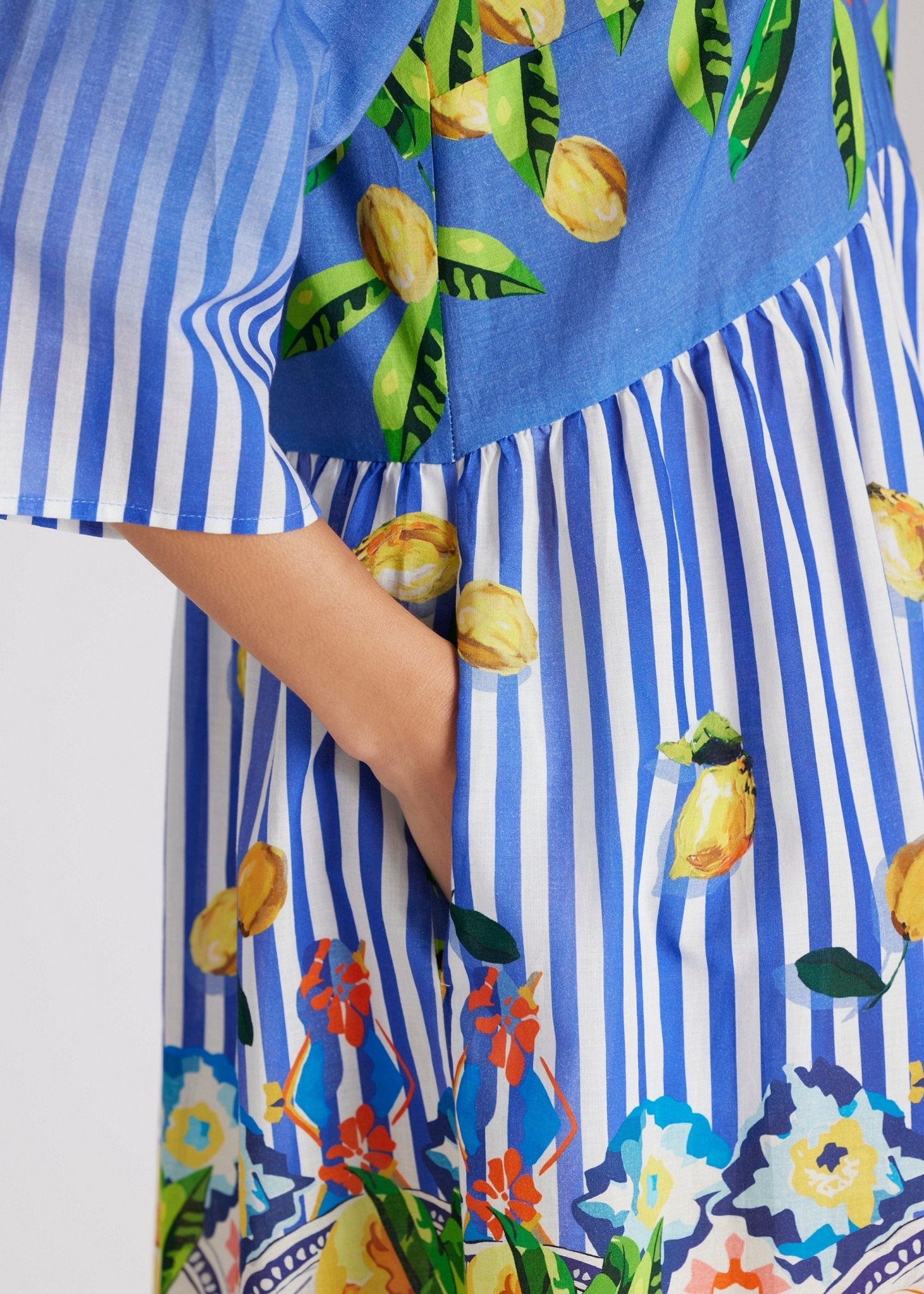 Kurzes Kleid YIJANA aus 100 % Baumwolle in A - Linie - FOX'S - Fashion