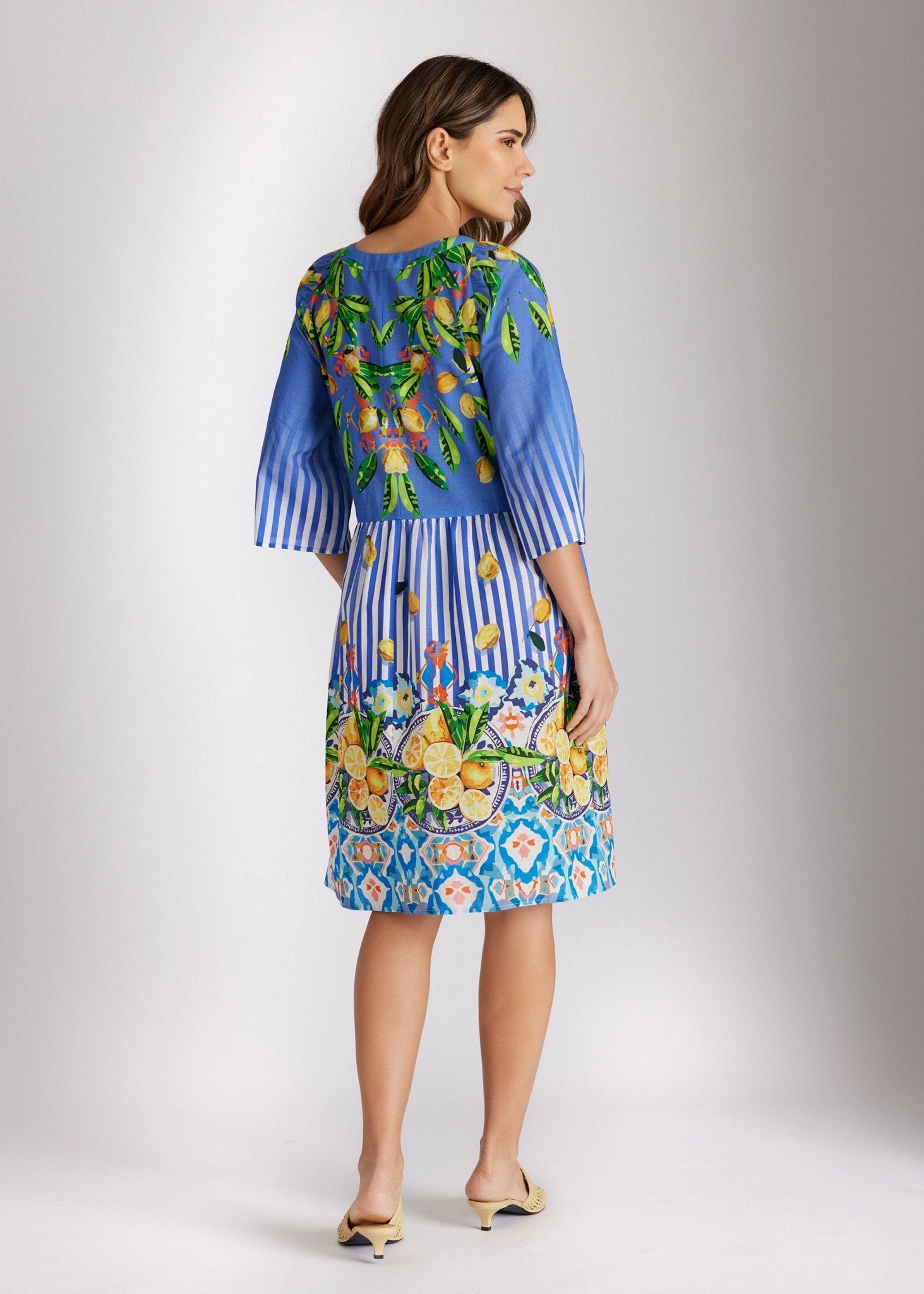 Kurzes Kleid YIJANA aus 100 % Baumwolle in A - Linie - FOX'S - Fashion