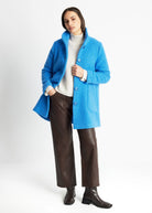 Lange Jacke ODUANA aus Schurwolle im Teddy-Look - FOX'S-Fashion