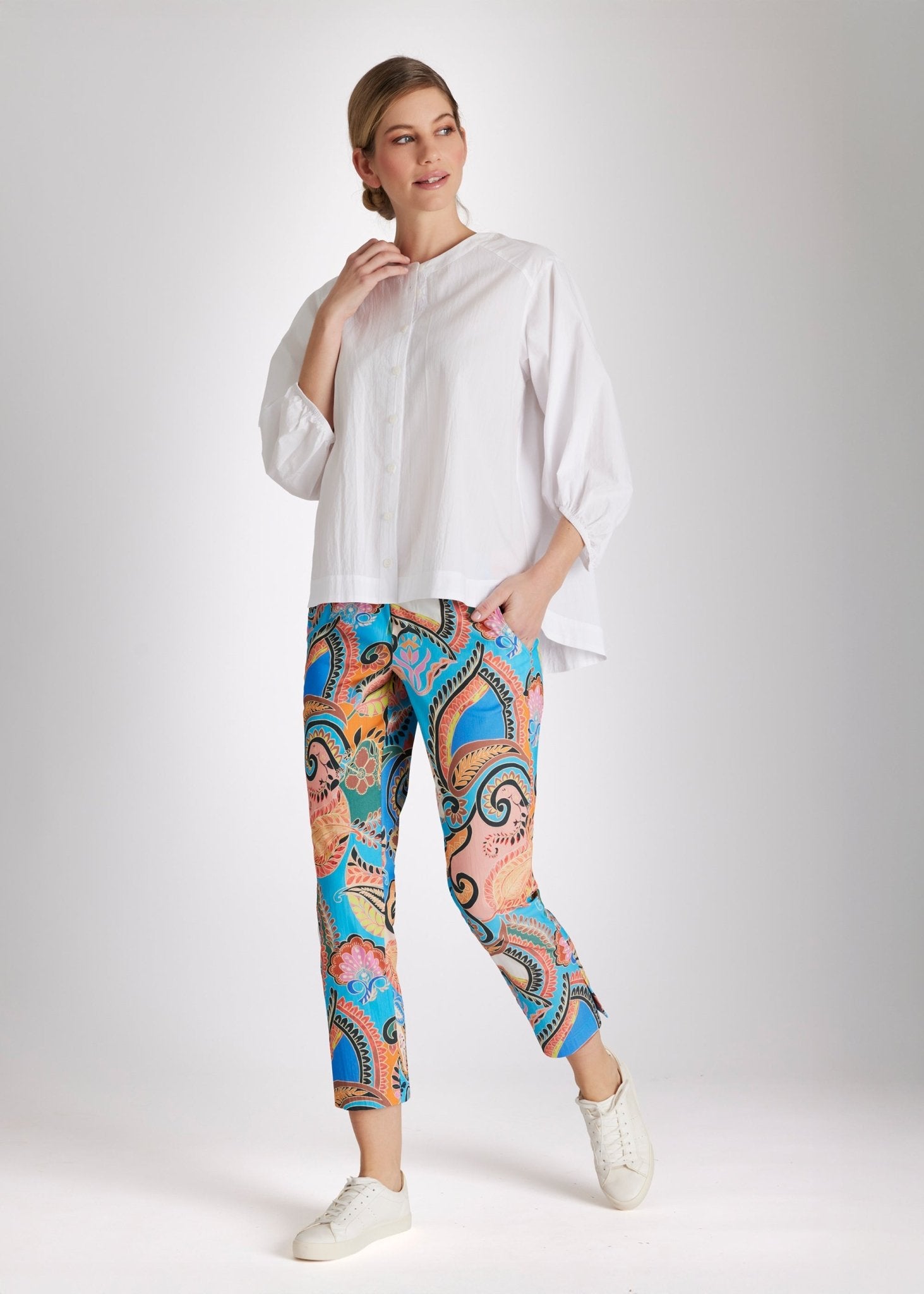 Legere Bluse BLOMBERGA aus 100 % Baumwolle - FOX'S - Fashion