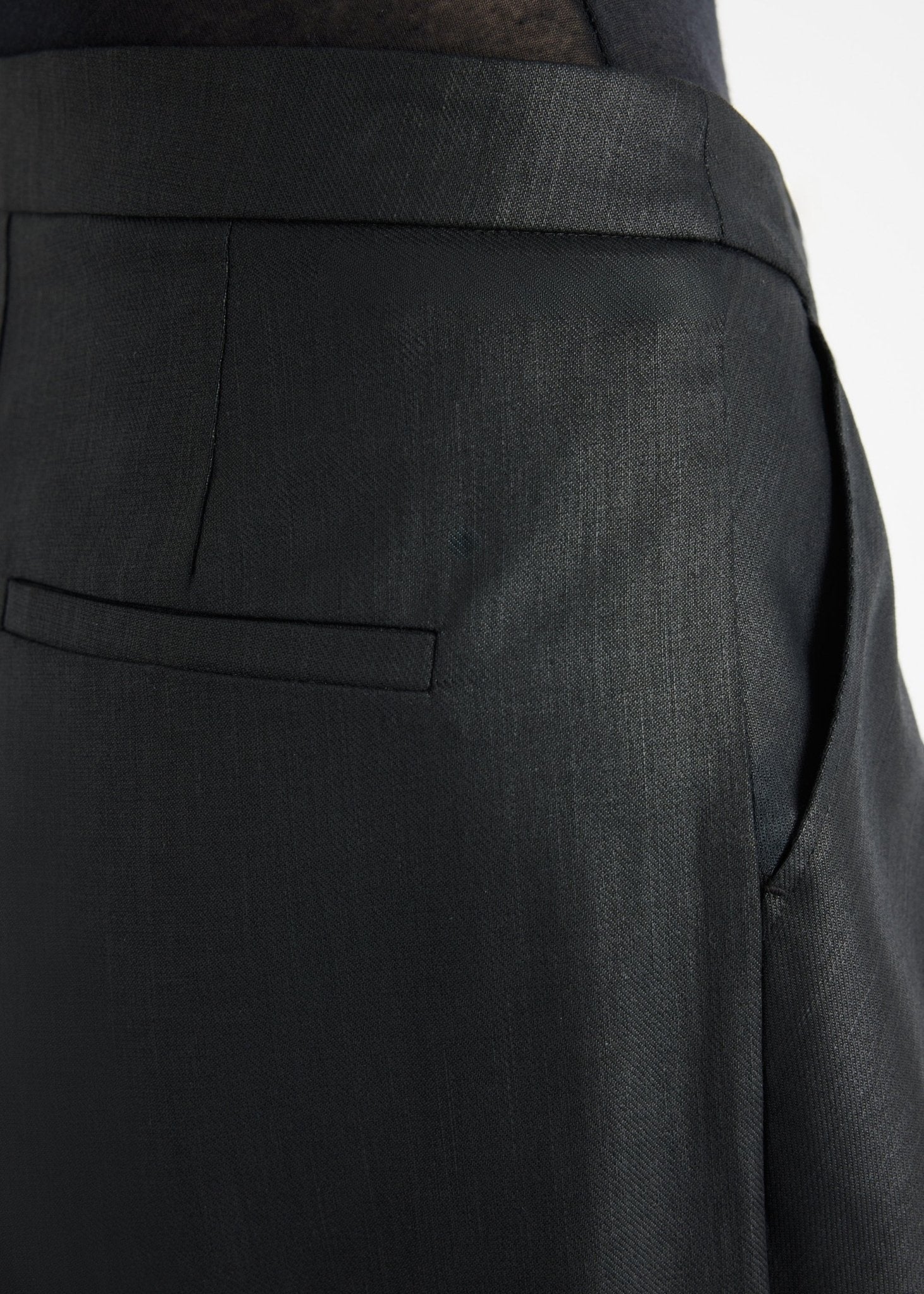 Legere Hose ZABERA aus 100 % Baumwolle mit asymmetrischem Bund - FOX'S-Fashion