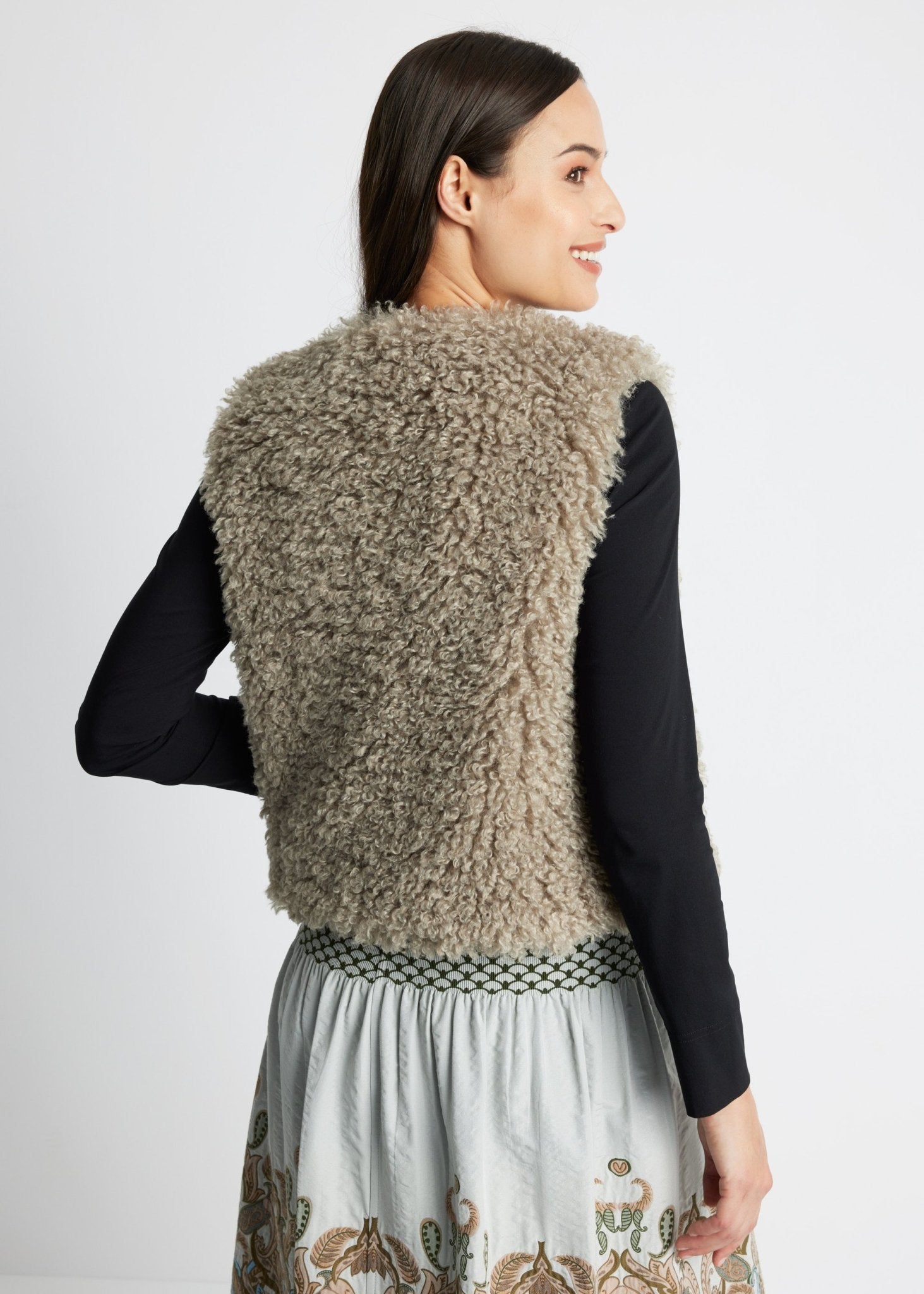 Legere Weste MUWI aus Teddystoff - FOX'S-Fashion