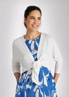 Bolero HOLLYWOOD zum Binden mit langen Ärmeln in  Weiß