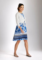 Bolero HOLLYWOOD zum Binden mit langen Ärmeln in  Weiß