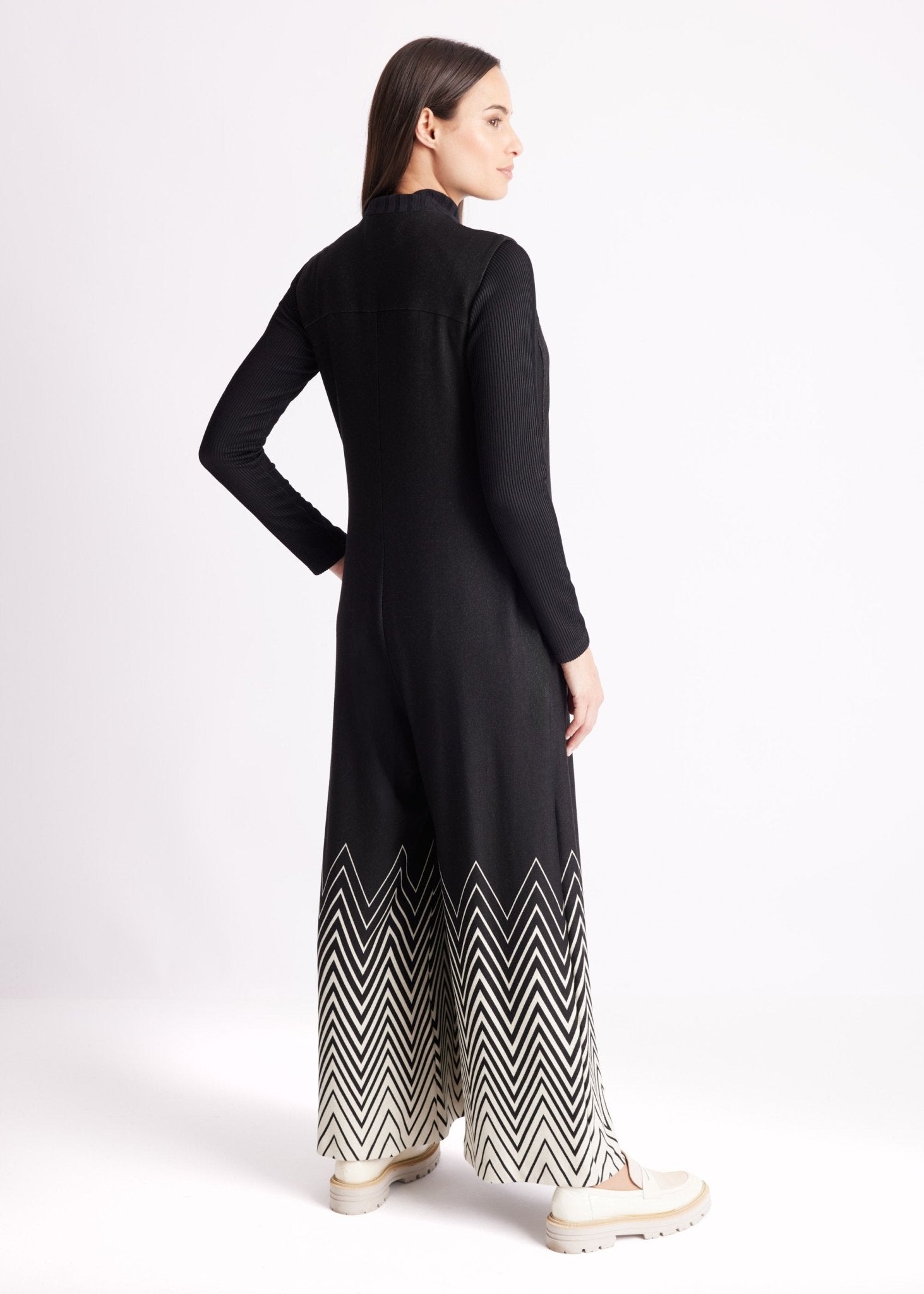 Legerer Jumpsuit YIMSUI aus Feinstrickjersey - FOX'S-Fashion