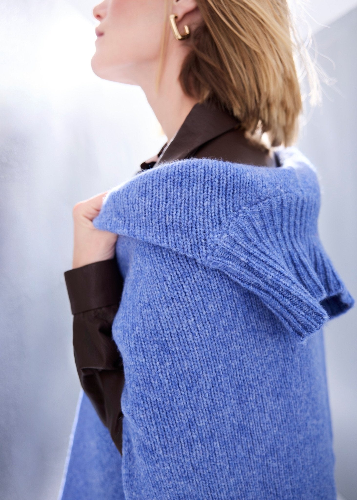 Legerer Strickpullover DEROLY aus Schurwolle - FOX'S-Fashion