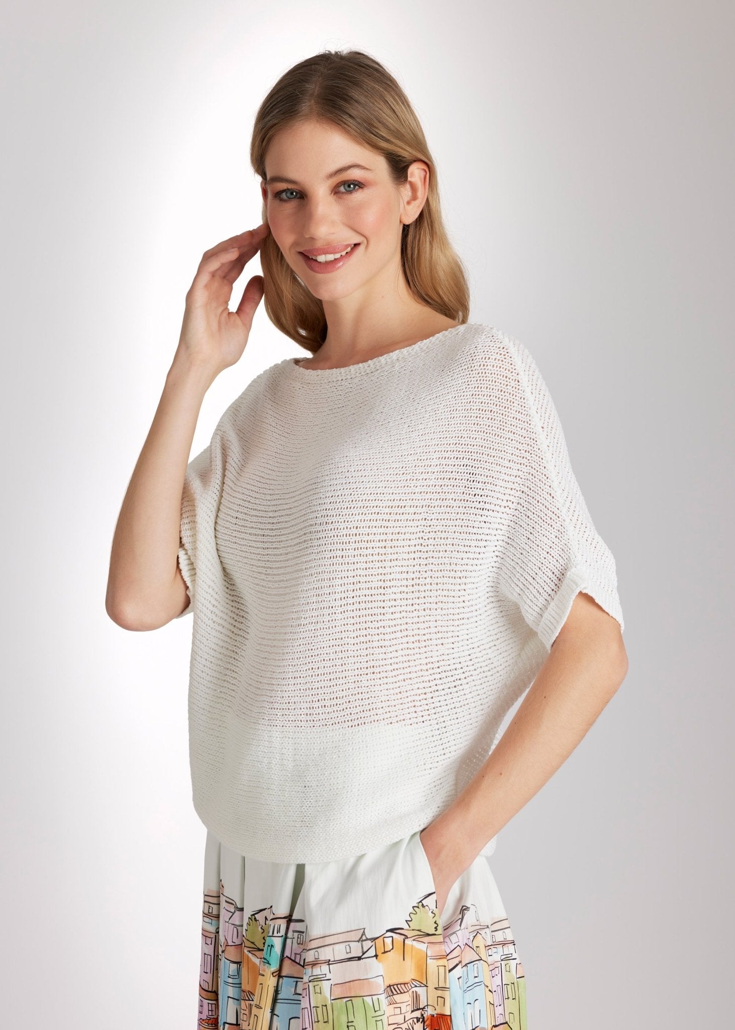 Legerer Strickpullover IPLOVA aus Baumwollmix - FOX'S - Fashion