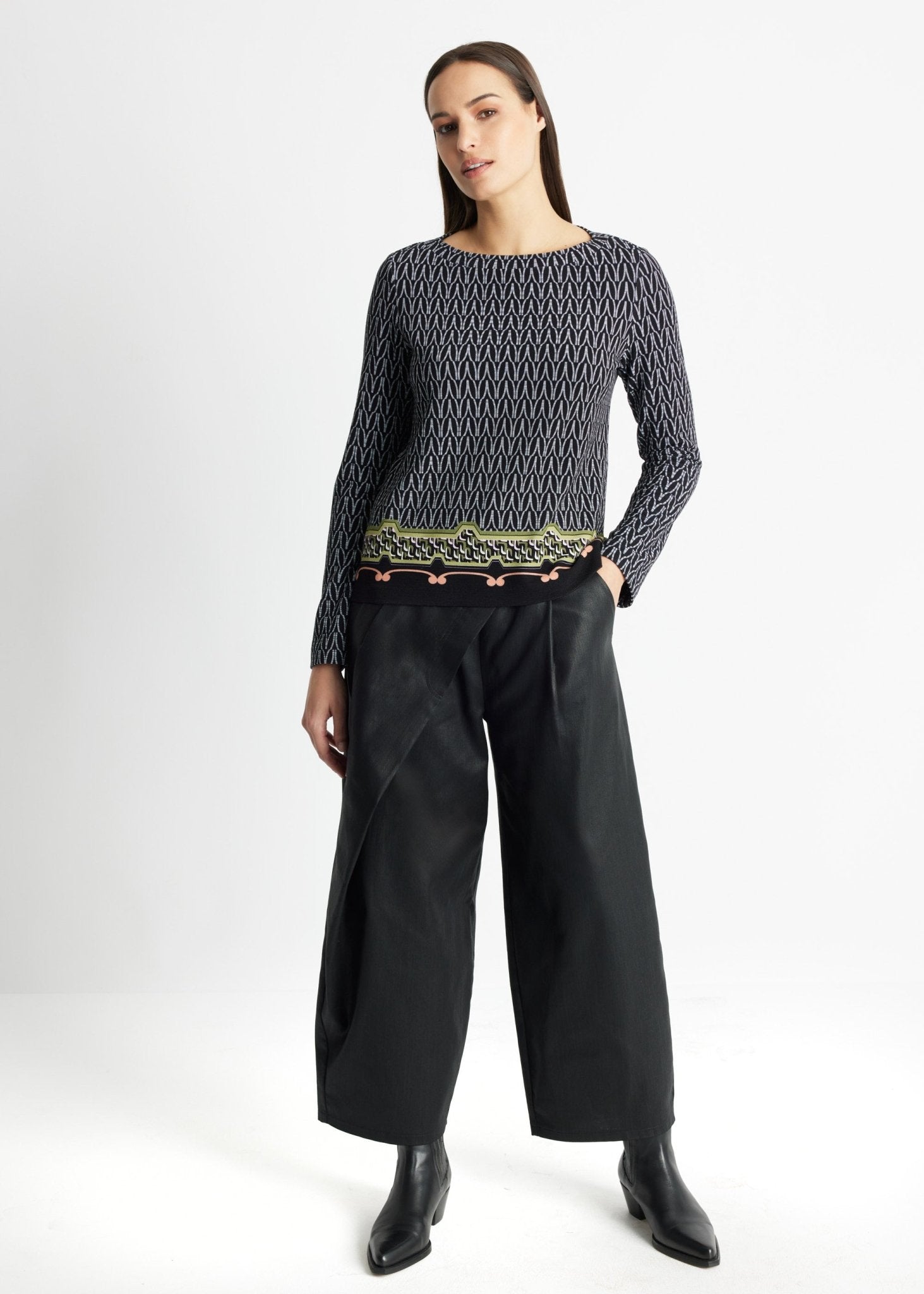 Leicht taillierter Pullover RAPULO aus Viskose-Mix - FOX'S-Fashion