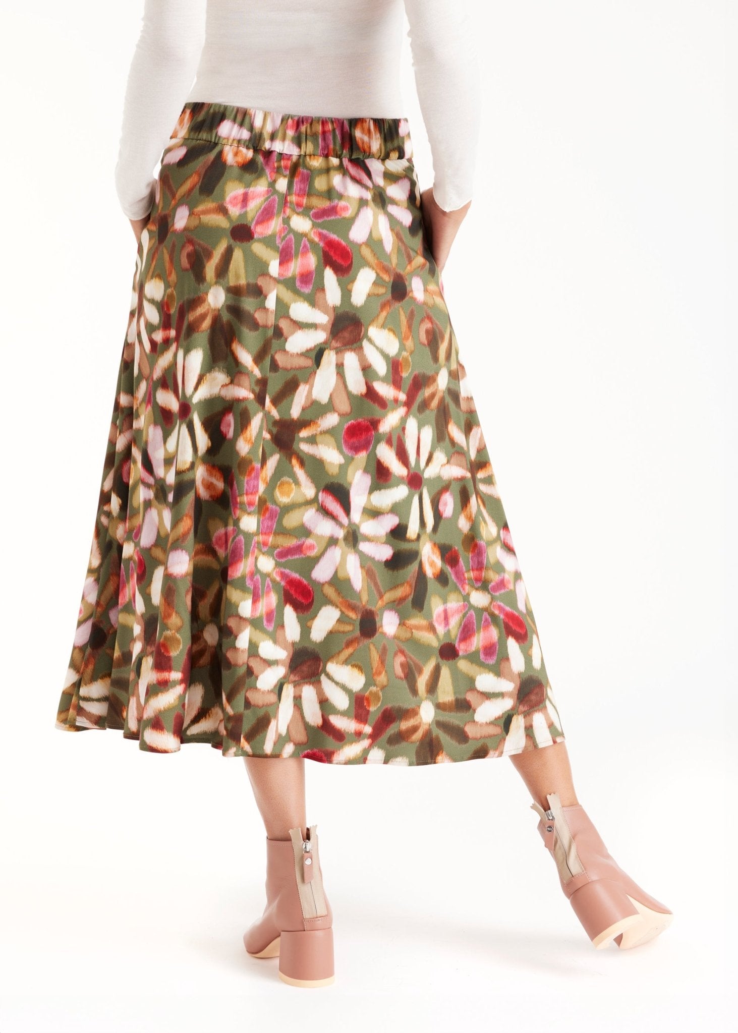 Midi - Rock NATYRO mit Eingrifftaschen - FOX'S - Fashion