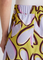 Midi - Rock QUANORO aus Viskose - Baumwoll - Mix in A - Linie - FOX'S - Fashion