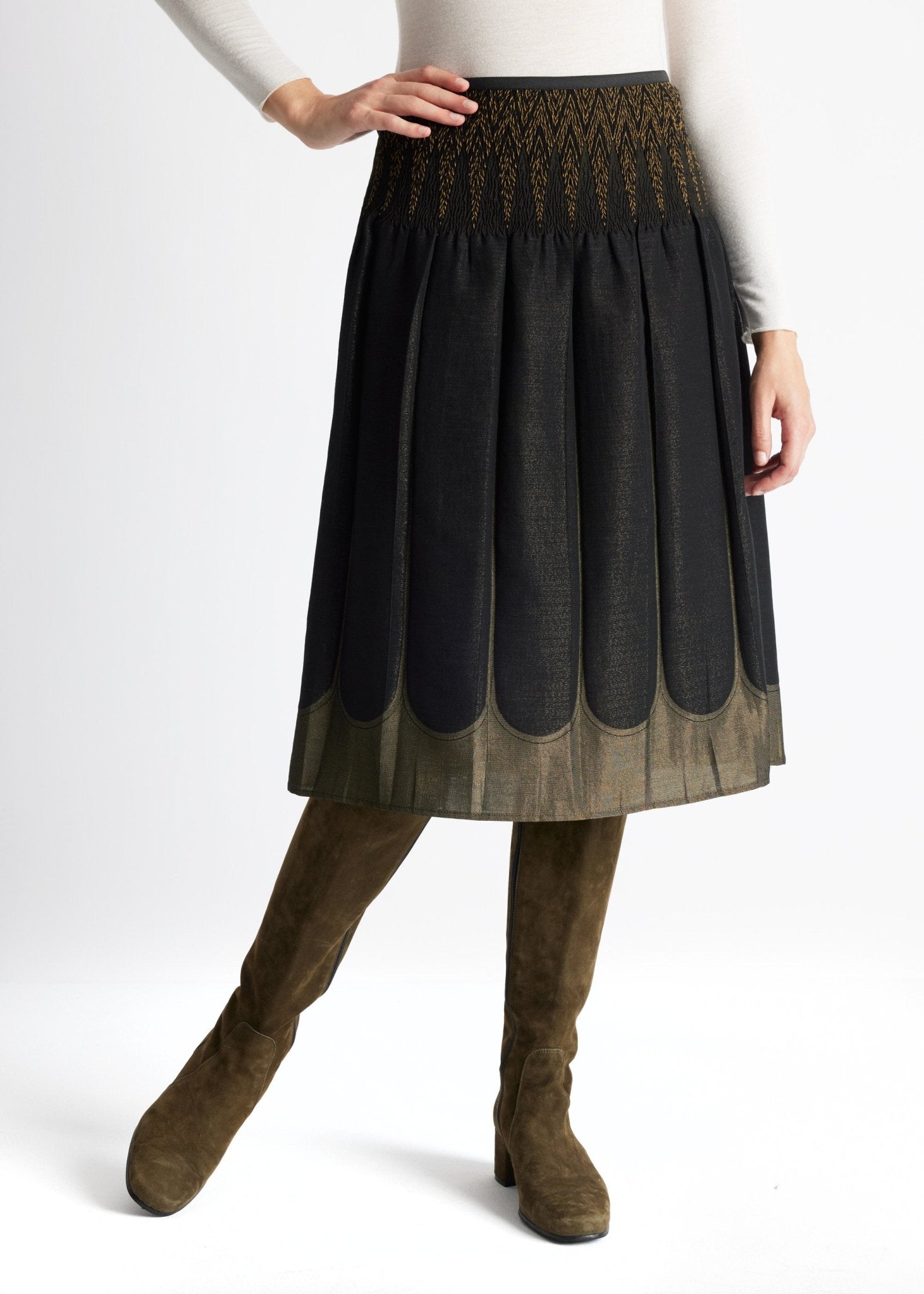 One Size Rock LEPLIRO-W aus Baumwoll-Mix in Midi-Länge - FOX'S-Fashion