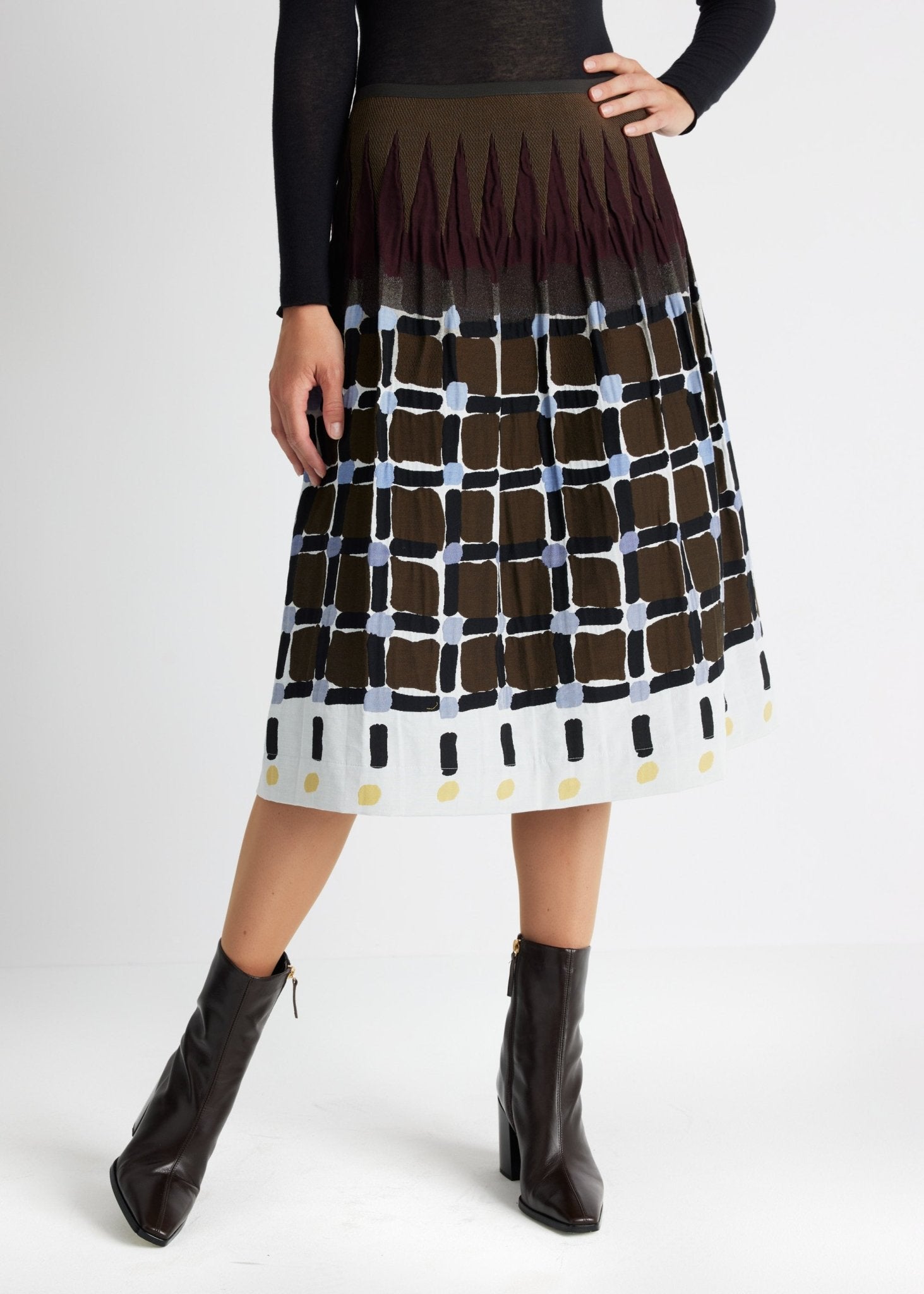 One Size Rock LONGERO-W aus Baumwoll-Mix in Midi-Länge mit Gummibund - FOX'S-Fashion