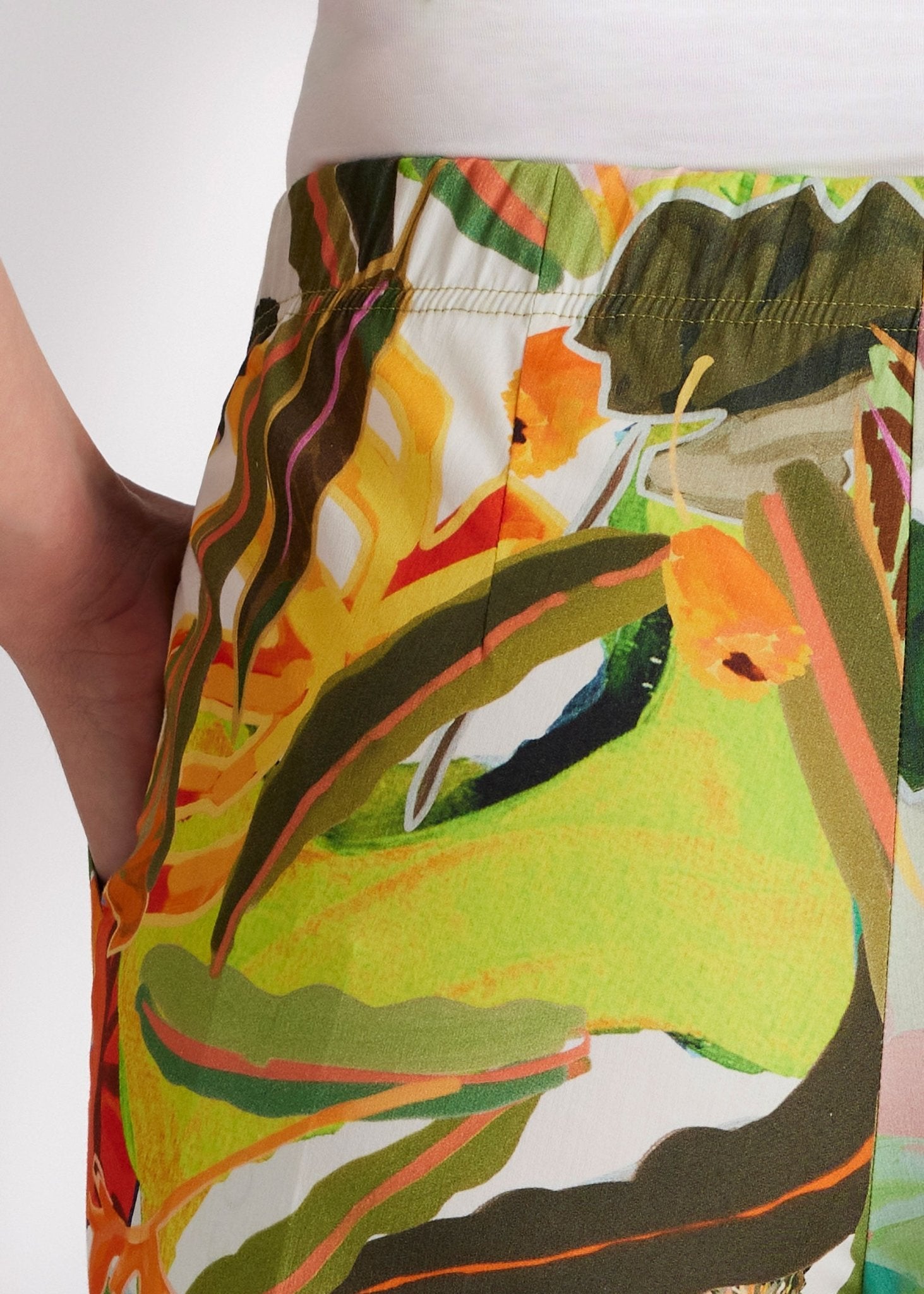 Schmale 7/8 - Hose USTRADI aus Bio - Baumwolle mit Stretch - FOX'S - Fashion