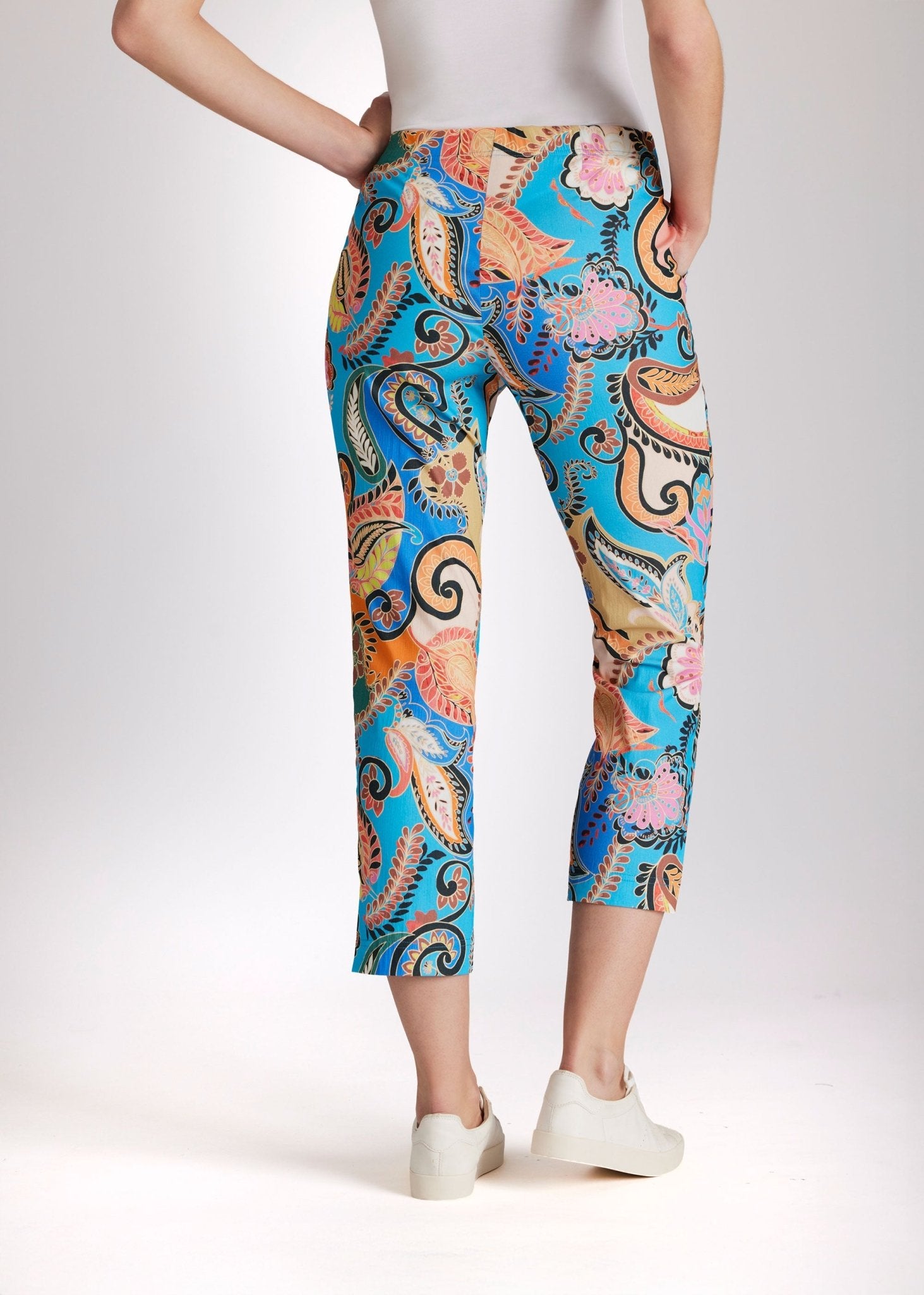 Schmale 7/8 - Hose USTRADI aus Bio - Baumwolle mit Stretch - FOX'S - Fashion