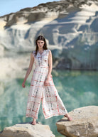 Taillierter Jumpsuit XYMPA aus Viskose mit weitem Bein - FOX'S - Fashion