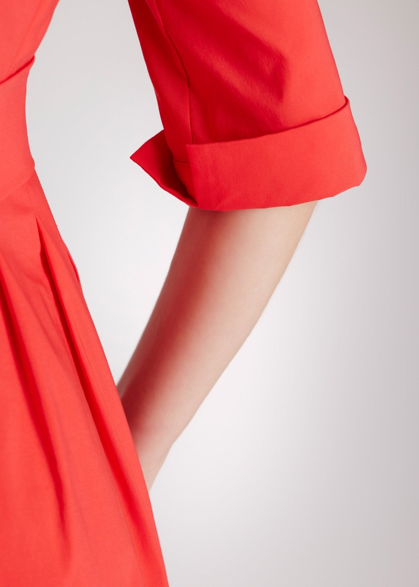 Tailliertes Kleid MEDAXY aus Baumwollmix mit Stretch - FOX'S - Fashion