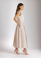 Tailliertes Kleid SEDEBIA im Patch aus Viskosejersey und Taft - FOX'S - Fashion